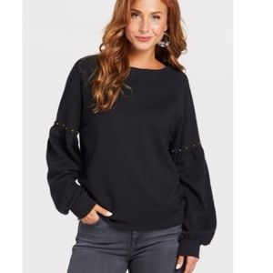 SANCTUARY Nico Studded Sweatshirt, size M